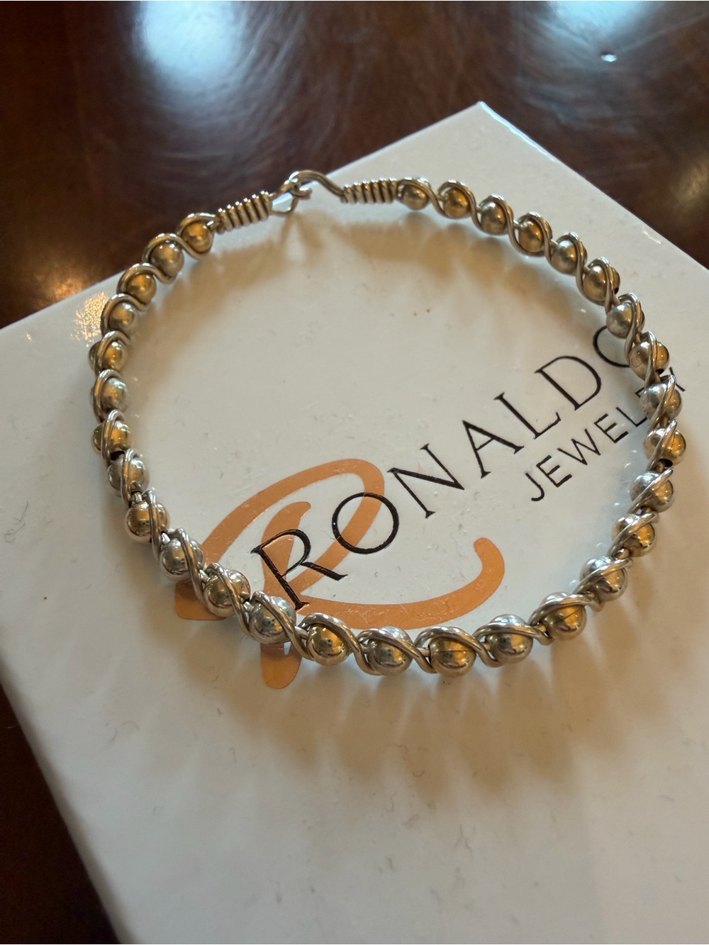 Ronaldo Revive Silver Bead Bracelet - Picture 2 of 3